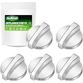 AOLKKSI WB03T10284 Burner Control Knobs Replacements for GE Range/Stove/Oven Knob - Replaces 1373043 AP4346312 AH2321076 EAP2321076 PS2321076 - Pack of 5