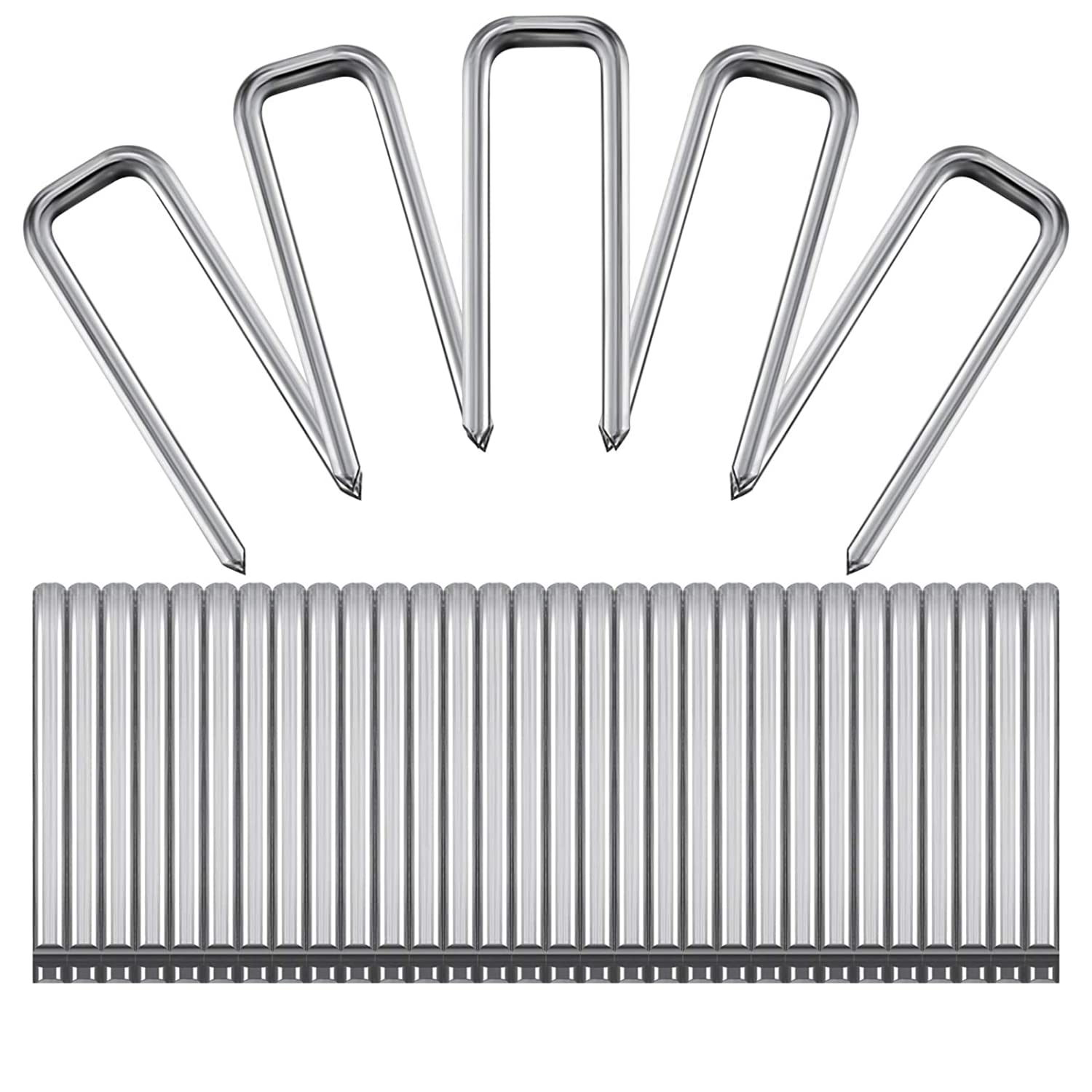 Plantation Shutter Tilt Rod Staples (Pack of 10) – Replacement Tilt Rod Fixing Pins for Plantation Shutters – Galvanised Steel