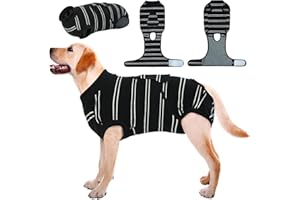 Kuoser Recovery Suit for Dogs, Female Male Dog Onesie for Spay Neuter, Anti Licking Dog Surgery Recovery Suit Soft Dog Bodysu