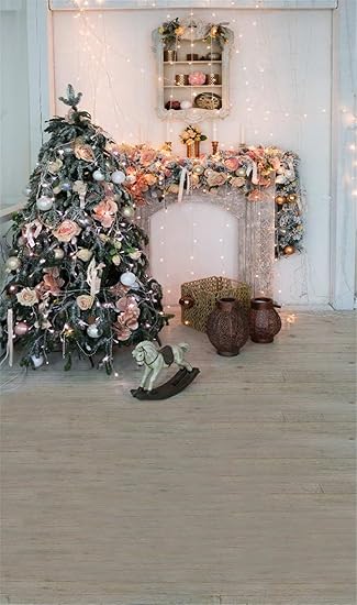 Buon Natale Horse.Buon Natale Fondale Fotografico In Vinile Sparkle Interni Per Albero Di Natale Decorato Con Palline Fiori Trojan Horse Kids Bambini Bokeh Sfondo Per Studio Fotografico 1 5 X 2 1 M Amazon It Elettronica