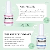 TOMICCA Nail Dehydrator & Primer Set Acid Free Protein Bonding Gel Acrylic view 2