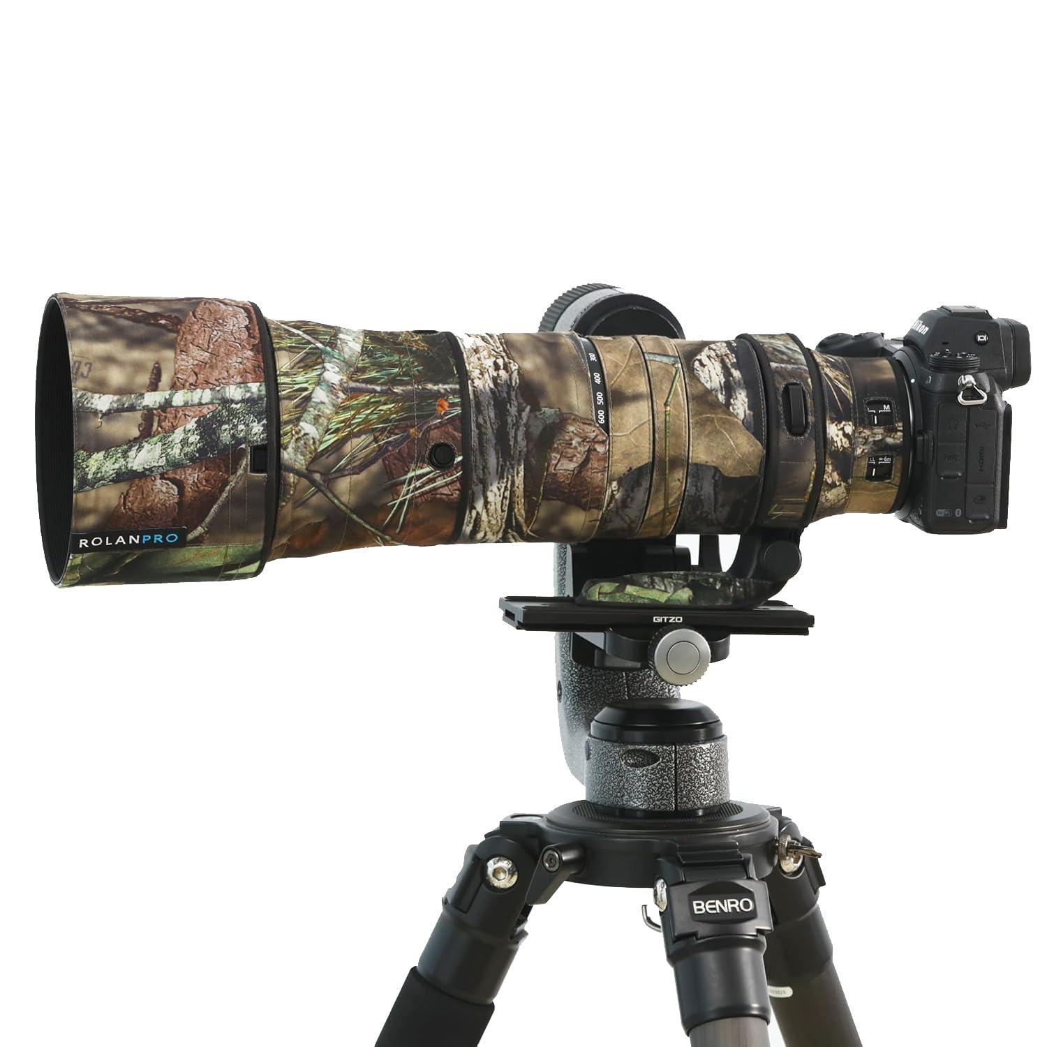 Rolanpro Lens Cover for Nikon Z 180-600mm F/5.6-6.3 VR Lens Coat Lens Case Clothing 23# Jungel Camo