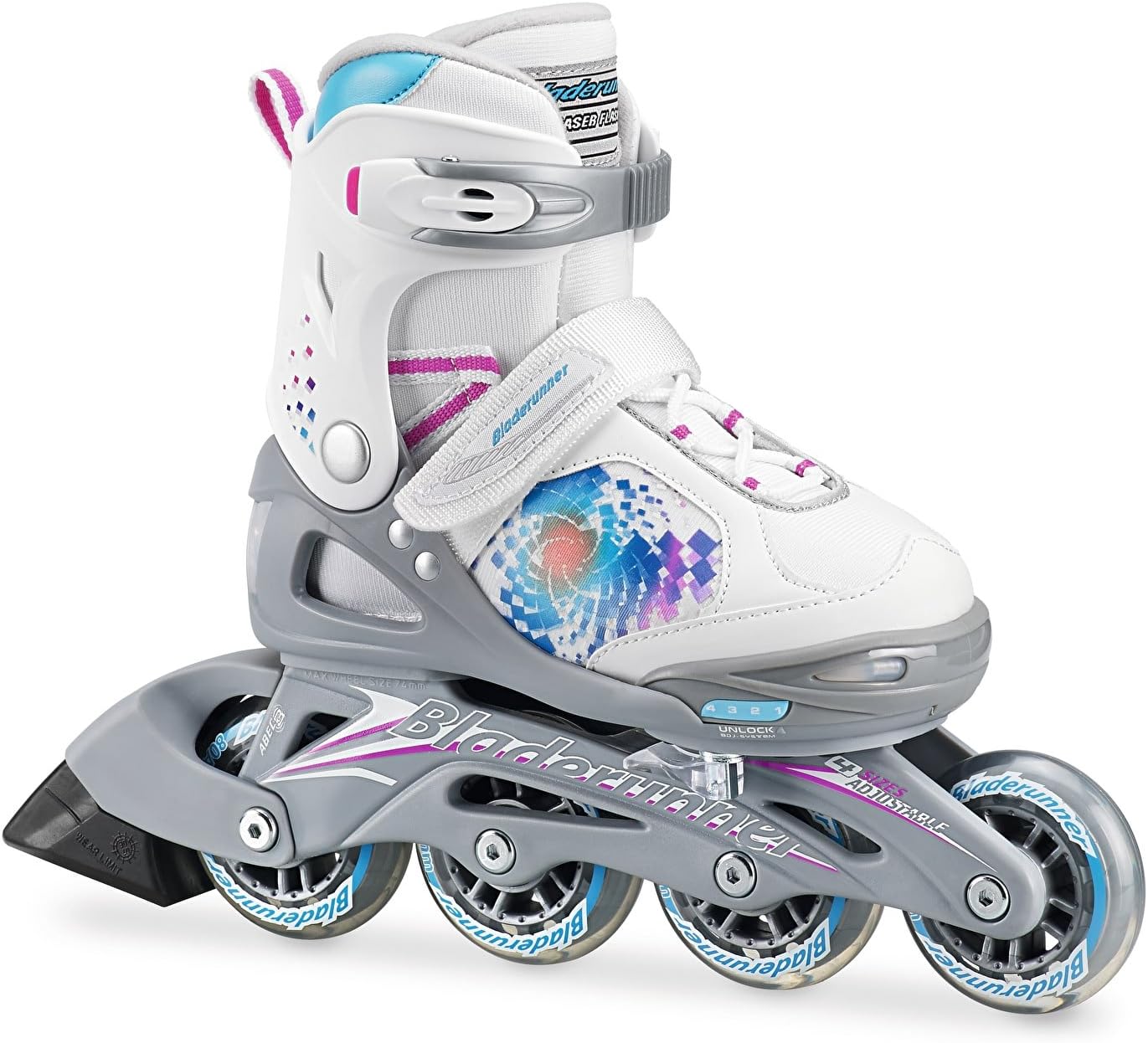 Bladerunner 2017 Phaser Flash G Kids Adjustable Recreational Inline Skates