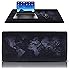Gaming Mauspad XXL DaSinKo Wasserdicht Rutschfeste 900 x 400 x 2 mm Weltkarte Mauspads