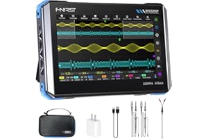 WESTOBIG FNRSI DPOS350P 4-in-1 Oscilloscope, 350MHz Digital Phosphor Scope + 50MHz Signal Generator + 350MHz Spectrum Analyzer + 50MHz FRA, 1GSa/s, 7" Touchscreen, Portable Lab Analyzer with Fast Charging