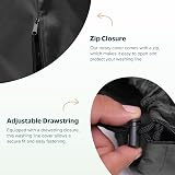 Flatro Heavy Duty Rotary Washing Line Cover Waterproof - Black view 3