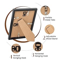 Heimlove 5.1x7.1 Picture Frames Set of 3 with Mat