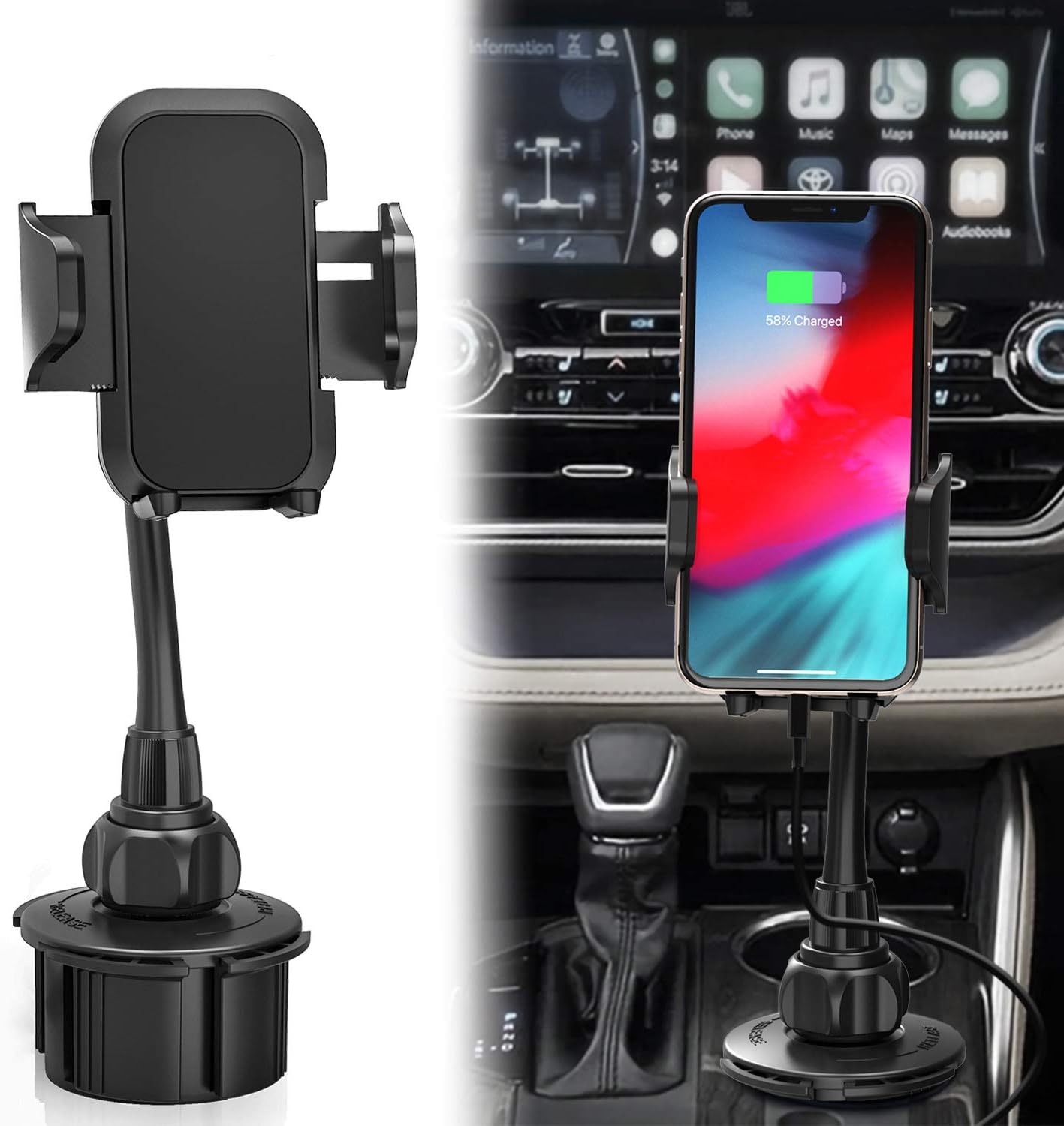 Car Cup Holder Phone Mount, Cell Phone 