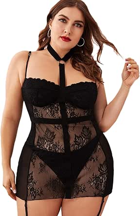 Floerns Women's Plus Size Lace Long Skirt - Asymmetrical Boho Ruffle Maxi Skirt For Concerts