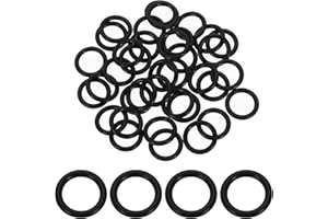 uxcell 100Pcs AS-112 O-Rings, Nitrile Rubber O-Rings 1/2" ID, 11/16" OD, 3/32" Width Round Sealing Gasket for Automotive Machine Plumbing Sealing Repair (70 Durometer, Black)