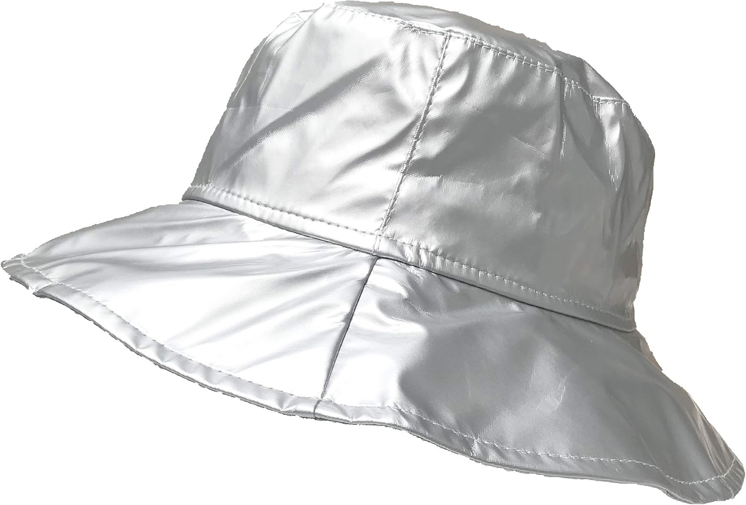 TOUTACOO, Wide-Brimmed Vinyl Rain Hat Yellow at  Women’s Clothing store