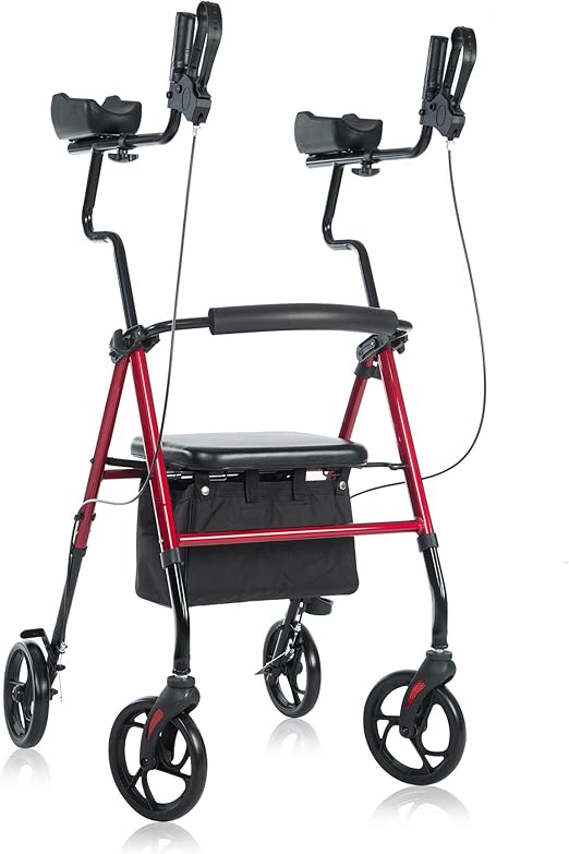 BEYOUR WALKER Tall Upright Walker with Padded Armrest and