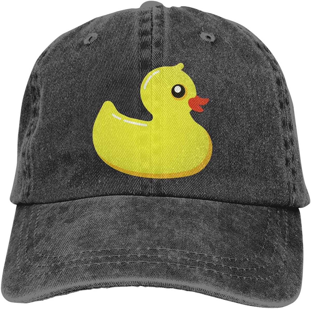 YISHOW Rubber Duck Unisex Adjustable Baseball Caps Black Denim Hats