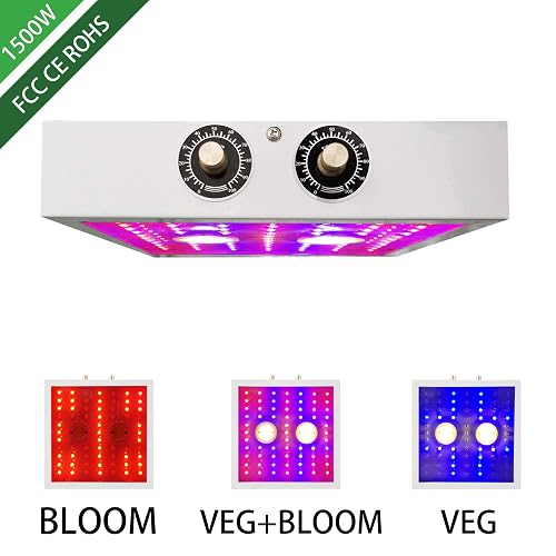 BESTVA 1500W Dimmable COB LED Grow Light Full Spectrum Grow Lamp for ...