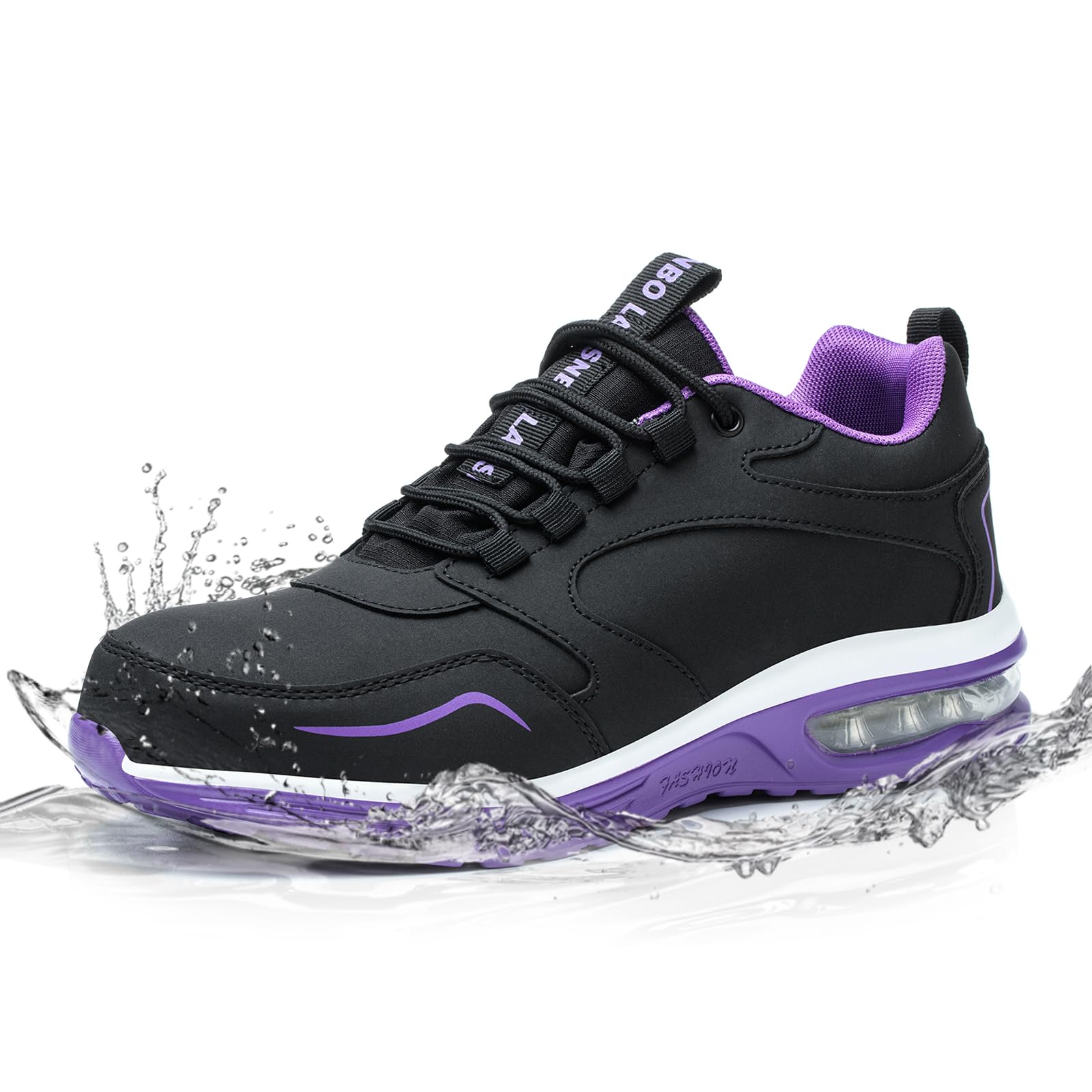 LARNMERN Steel Toe Shoes For Women Puncture Proof Safety Shoes Slip Resistant Indestructible Work Shoes Air Cushion
