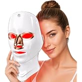 Red Light Therapy Mask for Face &amp; Neck, Full Face Coverage,7 Modes | 630nm Red &amp; 850nm Near Infrared Light Therapy,Portable Cordless LED Face Mask for Wrinkles and Acne, Home &amp; Travel Use