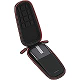 For Microsoft Arc Touch Mouse Case Travel Protective Carrying Case Cover Bag Hard EVA Free Carabiner