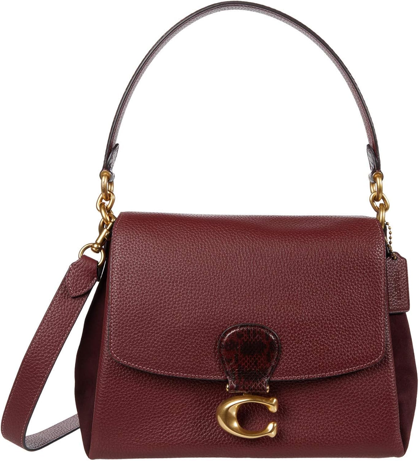 coach wine colored bag
