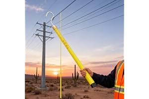 Electric Utility Height Measuring Device 60 50 40 30 20 Ft Long, Epoxy Resin Telescoping Measuring Rod, Tree Height Measureme