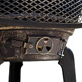 Monster Shop Cast Iron Chiminea Bronze Outdoor Heater with Cover & Rack view 7