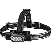 Coast WPH34R 2000 Lumen Waterproof Ultra Bright IP68 USB Rechargeable-Dual Power Headlamp, 6 Modes with Spot and Flood Beams,