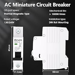 KERWINN Miniature Circuit Breaker 120V/240V ac