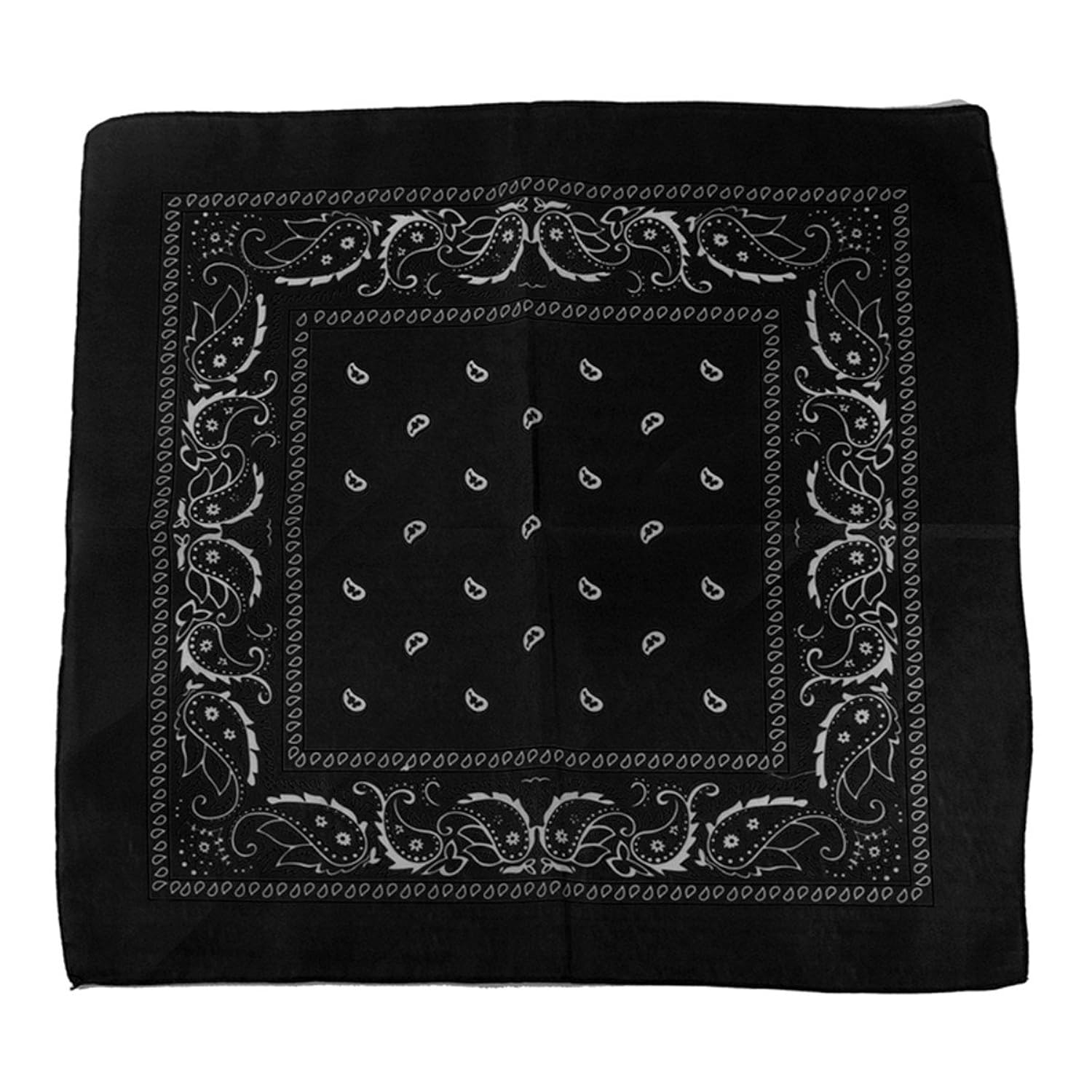 Bandana Black Paisley Head Scarf Amazon.co.uk Clothing