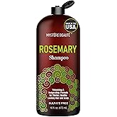 Rosemary Shampoo - Rosemary Shampoo for Hair Growth Organic - Promotes Hair Growth & Scalp Health - Volumizing Formula for Thicker Healthier Hair - Sulfate & Paraben Free, for Men Women - 16 fl oz