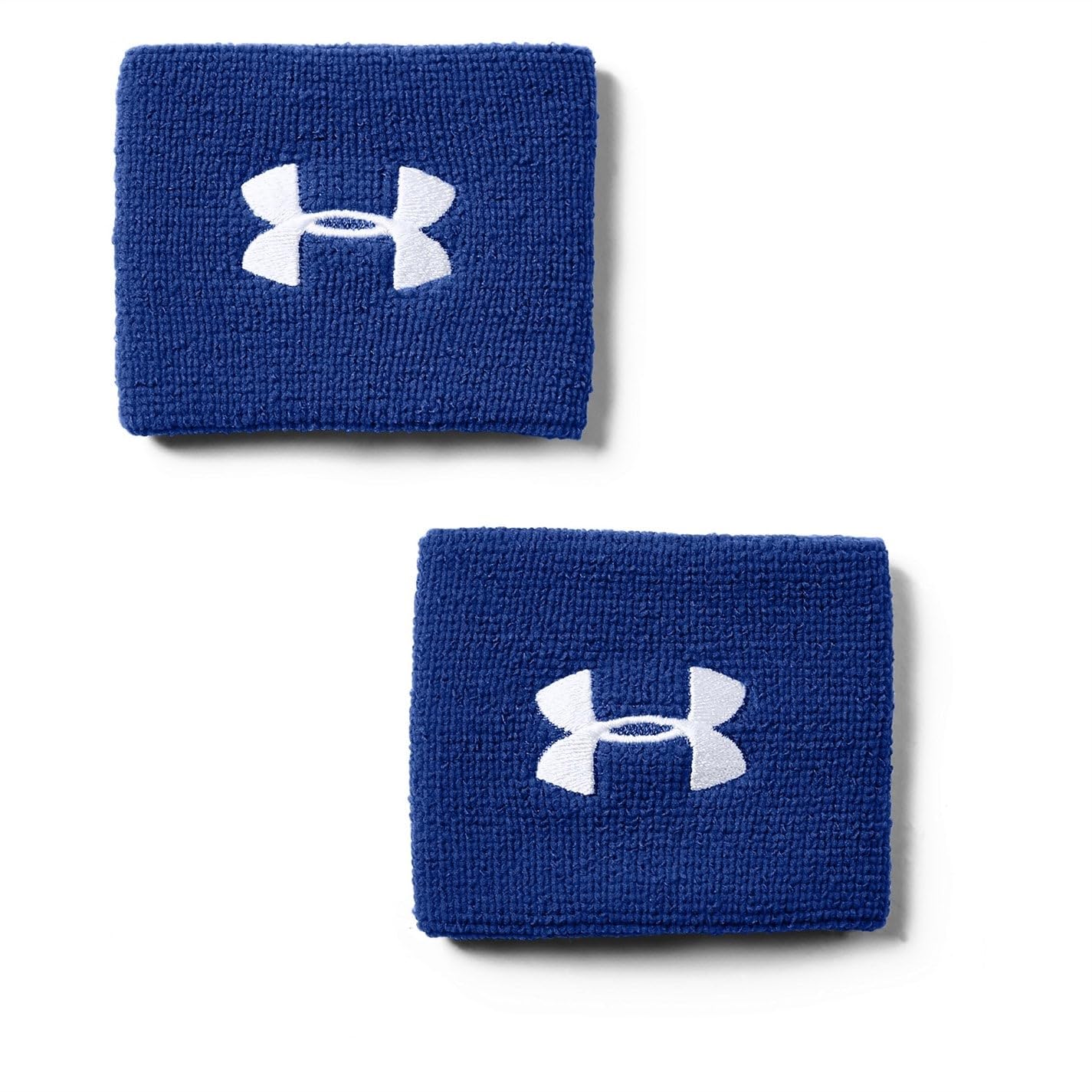 Under Armour UA Performance Wristbands, Wristband in a Set of 2, Wrist Sweatband Men, Blue (Royal/White (400)), one size