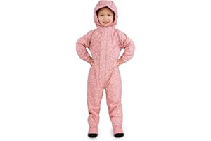JAN & JUL Waterproof Rain Suit, Fleece Lined Coveralls for Girls