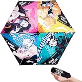 Maxer Japanese Anime Small Mini Umbrella Light Compact Design Suitable for Travel Lightweight Portable Parasol Outdoor Sun&Ra