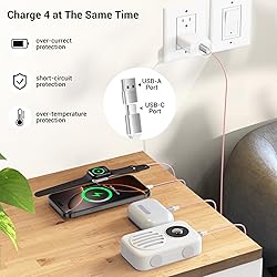 Renmou 2Pack for Apple Watch Charger,4 in 2 Multi