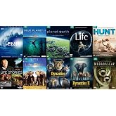David Attenborough 10-Volume BBC Earth DVD Collection: Blue Planet 1 &amp; 2 / Planet Earth / Life / The Hunt / Madagascar / Life Stories / Life Story / Dynasties 1 &amp; 2
