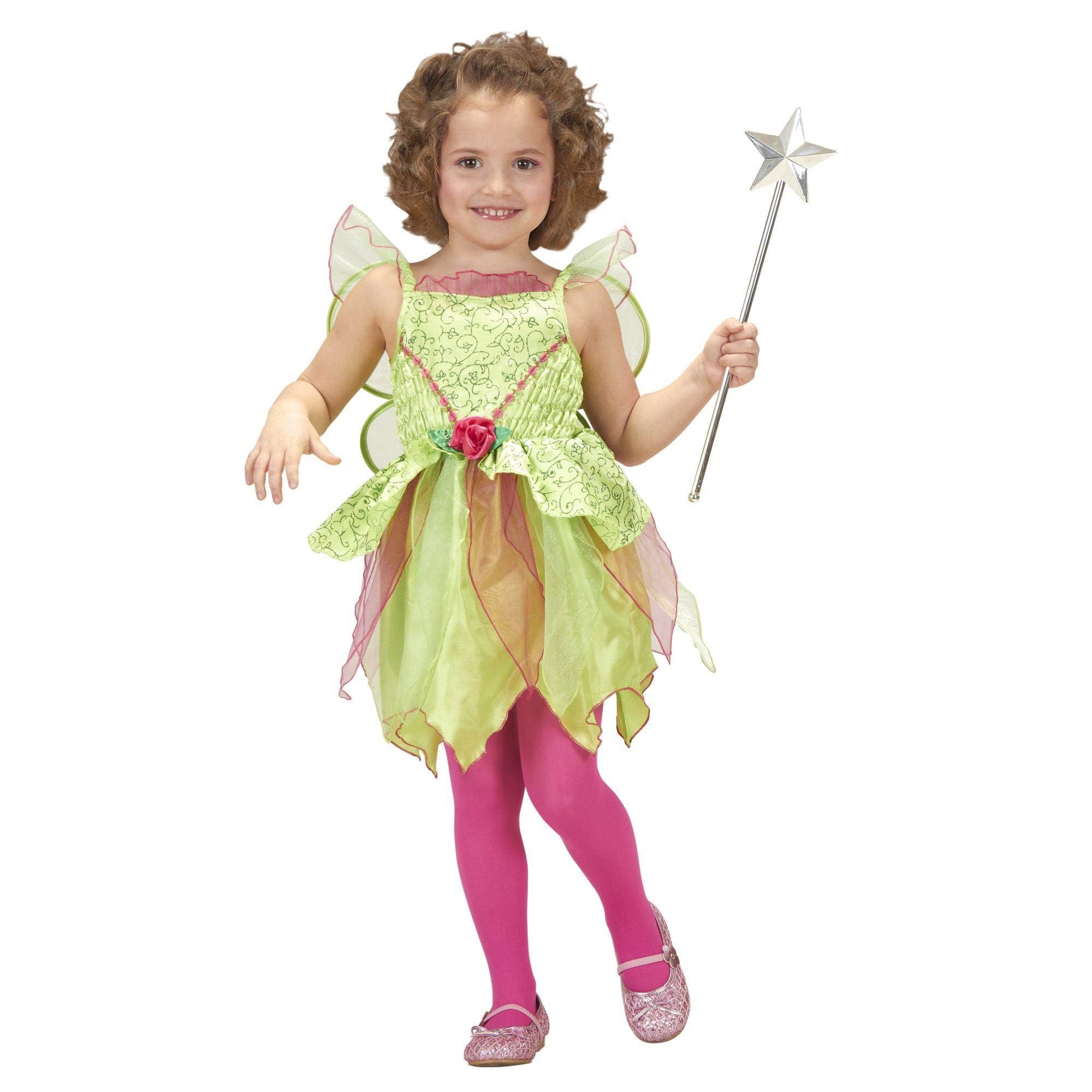 WIDMANN 26249 Fairy Costume for Children, Multicoloured, 110 cm / 3-4 Years