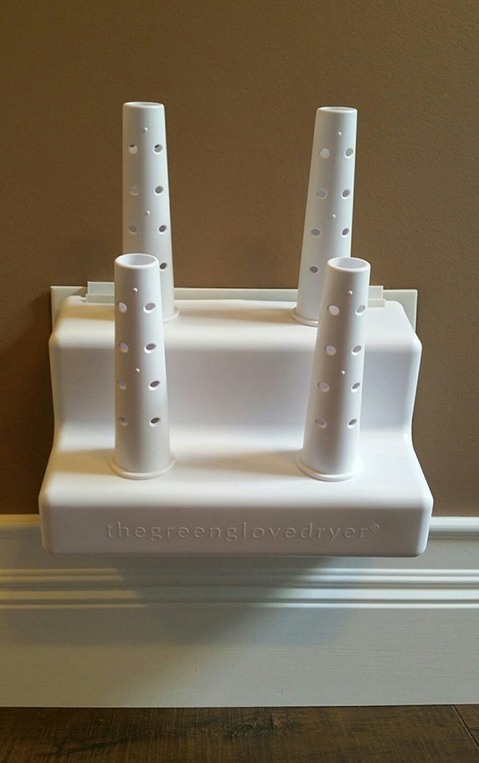 Green Glove Dryer for Hats, Gloves, Shoes & More (Eco Dryer White W/2 Extension Nozzles): Clothing