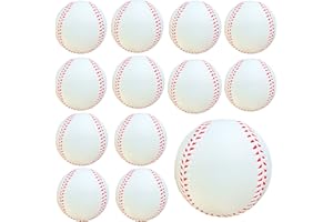 GKK Foam Baseballs 12 Pack Soft Baseballs for Youth Teenager Players Sports Foam Baseballs Training Balls for Hitting and Indoor or Outdoor Play