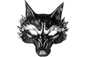 Satisyo Halloween Masquerade Party Costume Therian Cosplay 3D Animal Bear Dog Dragon Wolf Fox Mask