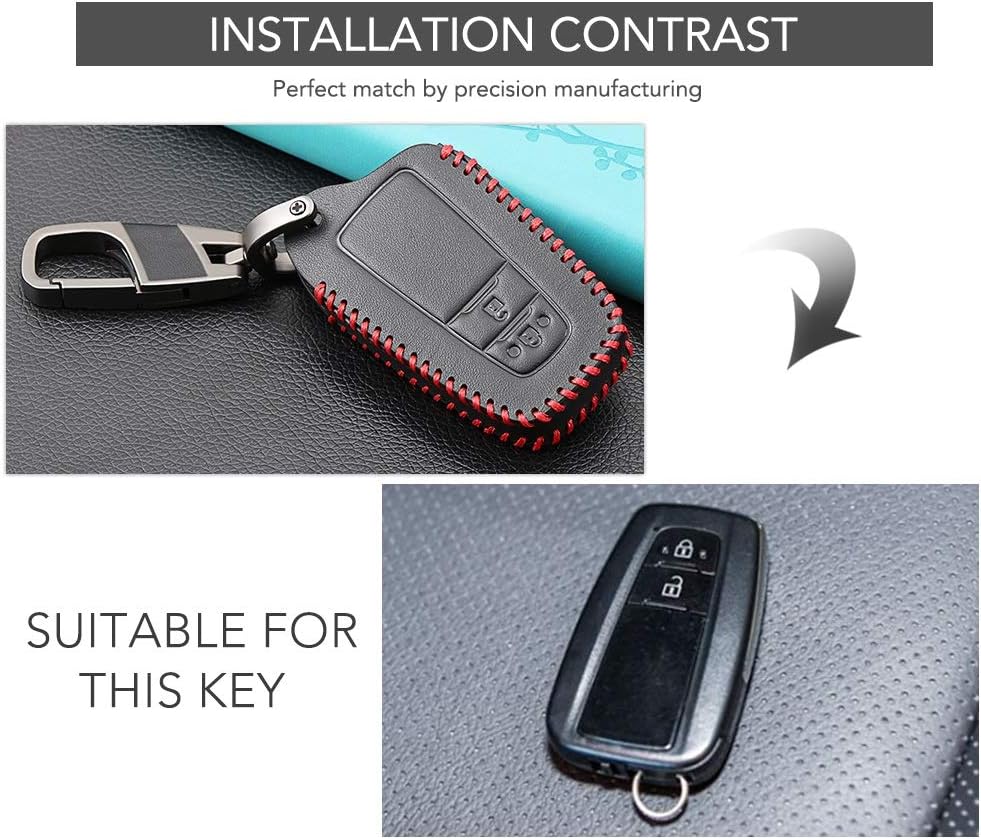 QXLXL Suitable for Toyota Camry Crown RAV4 Corolla Prado Prius 3 car keychain key holder Key (Color Name : I Style)