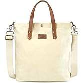 Montana West x Lee Tote Bag for Women Waxed Canvas Top Handle Handbags with Leather Handle and Strap
