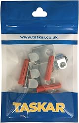 Taskar Heavy Duty Picture Hooks 15kg Load Safety Pack of 3 with Screws Wall view 5