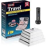 UPGOGO Travel Vacuum Bags for Luggage with Portable Electric Pump,Vacuum Seal Bags for Clothing,Packing Cubes Compression,Cruise Ship and Travel Essentials(Combo 12 Pack)