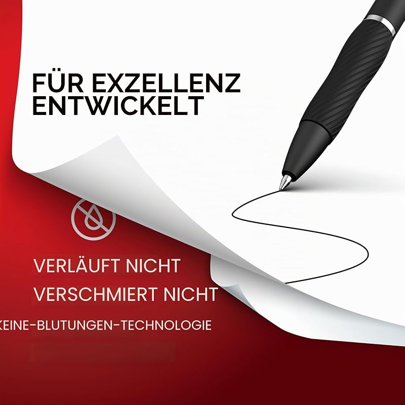 S-Gel Gelstifte | mittlere Spitze (0,7 mm) | Gelschreiber mit blauer Tinte | 12 Stück