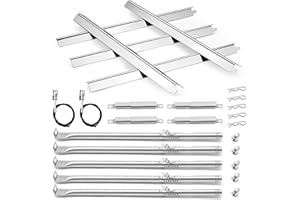 AOREWTGGH Grill Replacement Parts for Charbroil Performance 5 Burner 463448021 463455021 463229021 463466522 463451022, G325-0002-W1 Heat Tent for Char-broil 463451022 463284022 Grill, Burner Brace & Ignitor
