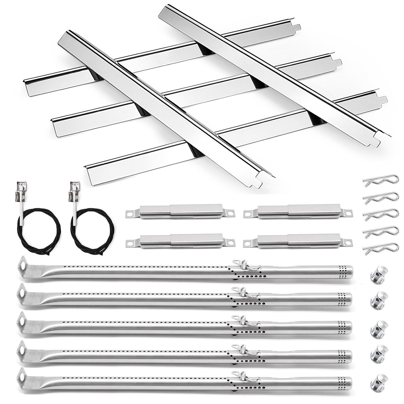 Photo 1 of Grill Replacement Parts for Charbroil Performance 5 Burner 463448021 463455021 463229021 463466522 463451022, G325-0002-W1 Heat Tent for Char-broil 463451022 463284022 Grill, Burner Brace & Ignitor