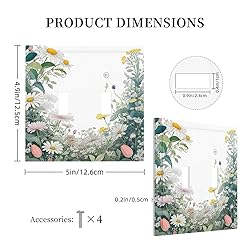 Thsanju Light Switch Cover Plate Brightly Coloured