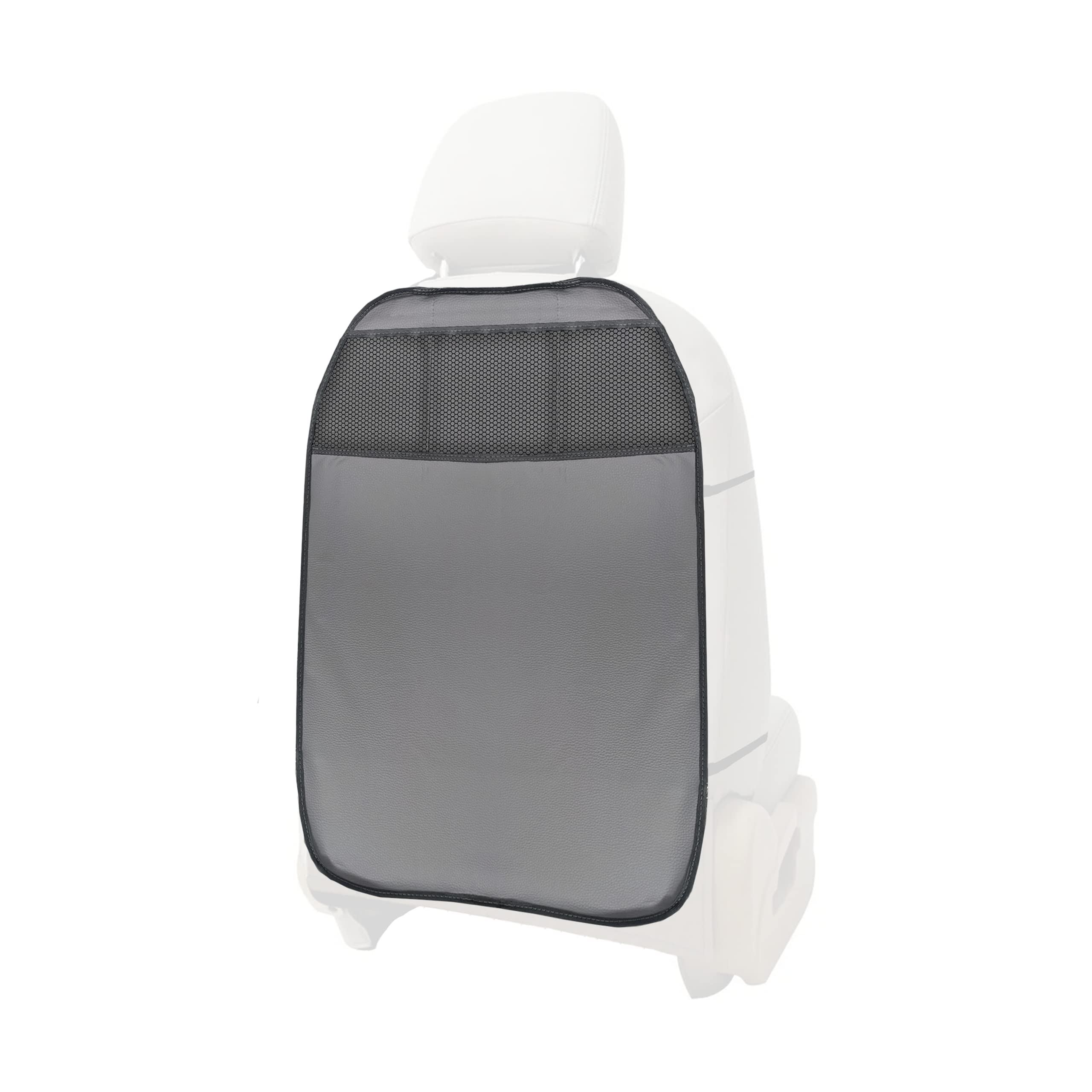 L & P A081G1 3 Pocket Faux Leather Seat Back Protector Seat Cover Backrest Protection Rear Seat Cover in Green