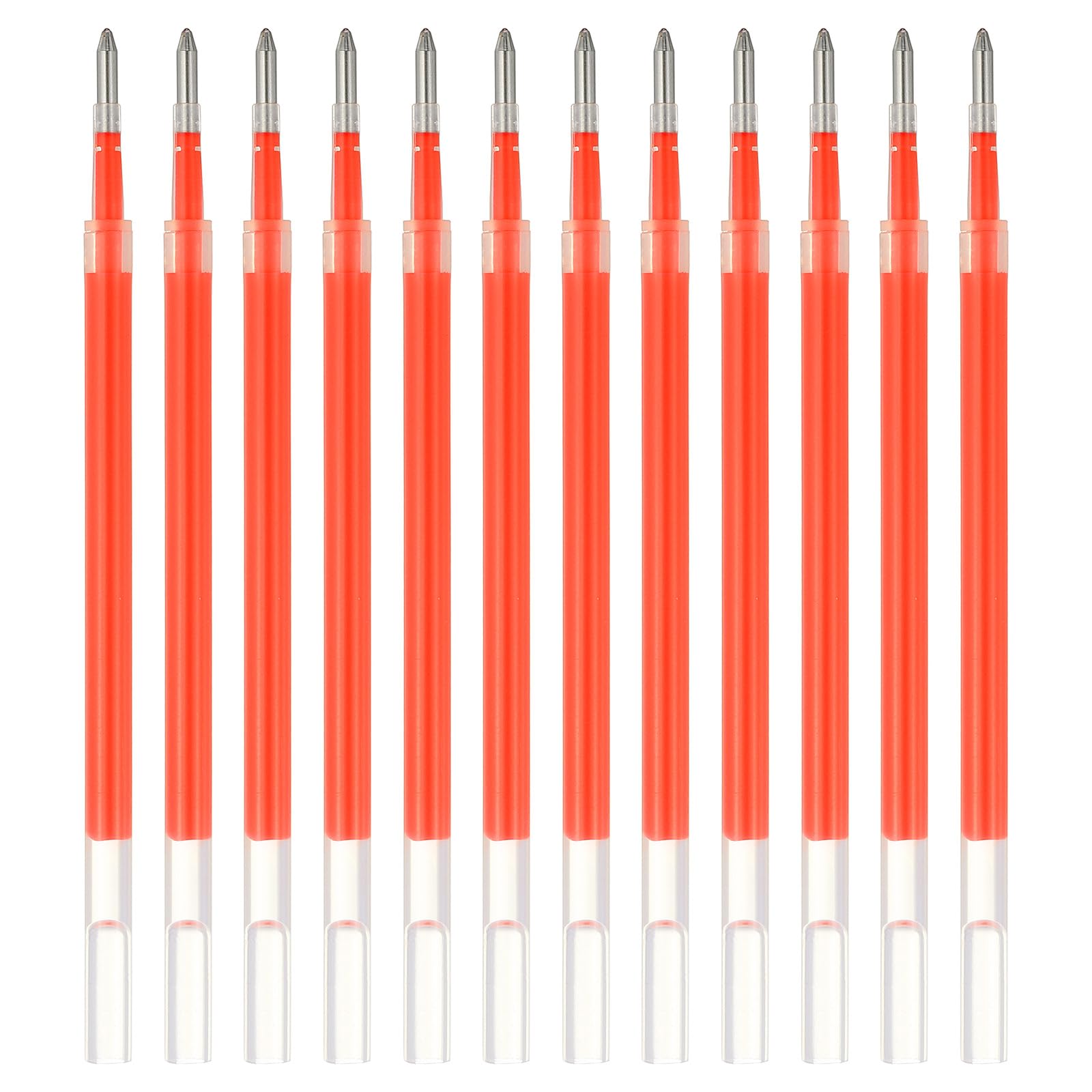 PATIKIL Gel Pen Refills, 12 Pcs 0.8mm Medium Point Neon Coloring Gel Ink Pen Replace Refills for Retractable Click Pens Writing Drawing Doodling Office Study Classroom Supplies, Orange
