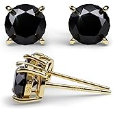 Moissanite Earrings for Women - 0.1 Ct - 1 Ct D Color VVS1 Round Cut Lab Grown Diamond Stud Earrings for Women - 925 Sterling Silver Stud Earrings - Valentines Day Gifts Mothers Day Gifts for Mom Her