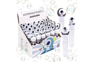 JOYYPOP 24 Pack Mini Bubble Wands for Kids Space Party Favors Astronaut Bubble Wands Summer Gifts for Boys Girls Space Theme Birthday Party