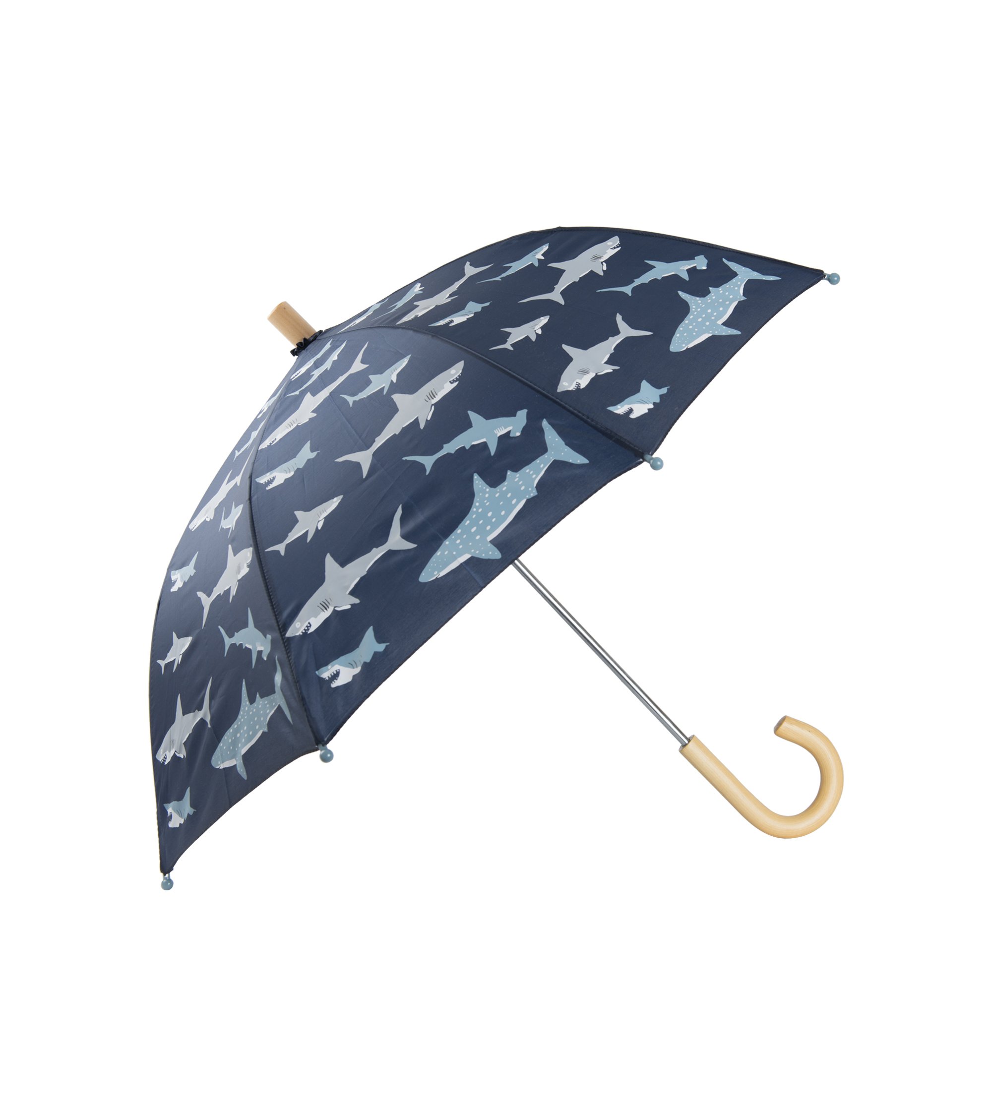 Hatley Boy's Printed Umbrella, Shark Frenzy, One Size โ image 1
